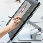 Clarity Fold Touch 27" 4K UHD Touchscreen Monitor with 65W Power Delivery, Webcam and Foldable Stand