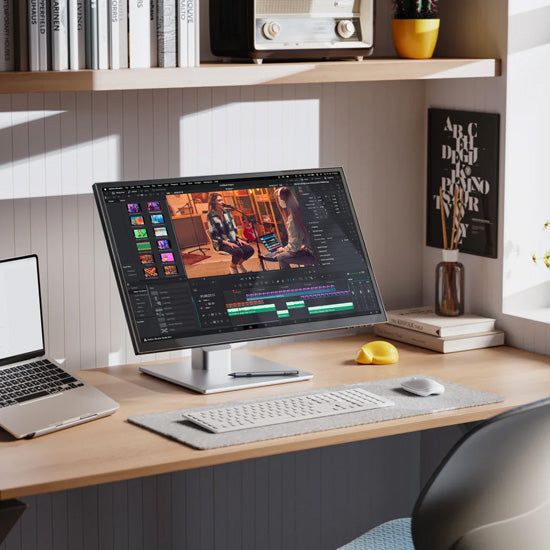 Clarity Fold Touch 27" 4K UHD Touchscreen Monitor with 65W Power Delivery, Webcam and Foldable Stand
