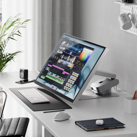 Aspekt Touch 32" 4K Docking Monitor with Touchscreen and 145W USB Charging Space Grey Matt