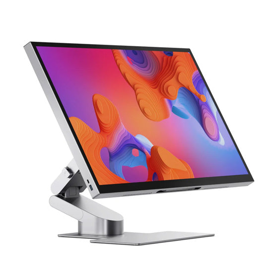 Aspekt Touch 32" 4K Docking Monitor with Touchscreen and 145W USB Charging Silver Matt