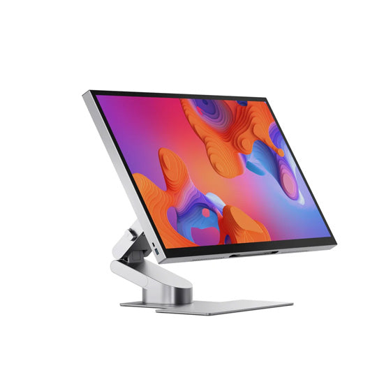 Aspekt Touch 32" 4K Docking Monitor with Touchscreen and 145W USB Charging Silver Matt