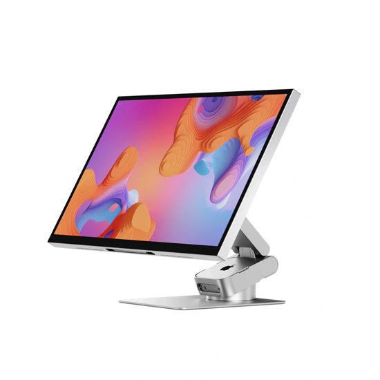 Aspekt Touch 32" 4K Docking Monitor with Touchscreen and 145W USB Charging Silver Matt