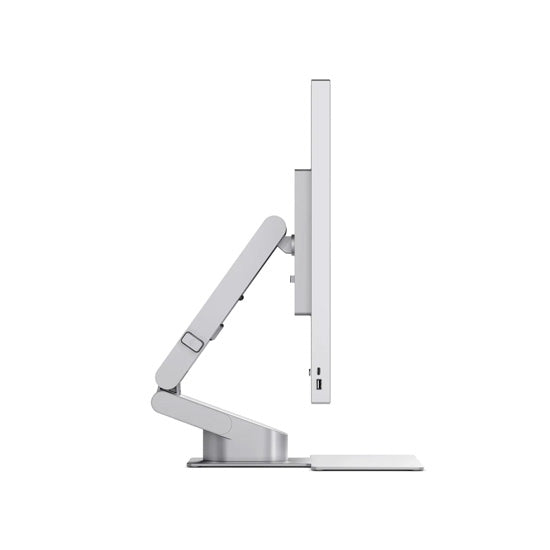 Aspekt Touch 32" 4K Docking Monitor with Touchscreen and 145W USB Charging Silver Matt
