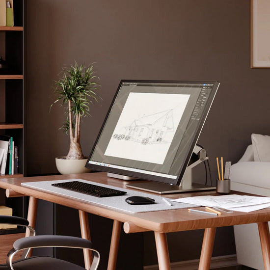 Clarity Fold Touch 32" 4K UHD Monitor with 65W Power Delivery, Webcam & Fold Stand