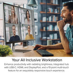 Clarity Max Pro 32” UHD 4K display with USB-C power supply and webcam