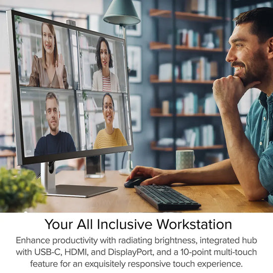 Clarity Max Pro 32” UHD 4K display with USB-C power supply and webcam