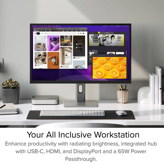 Clarity Max 32” UHD 4K monitor with USB-C power supply