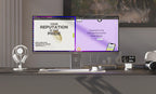 34" EDGE 21:9 QHD 100Hz Monitor with USB-C and 90W Power Delivery Silver