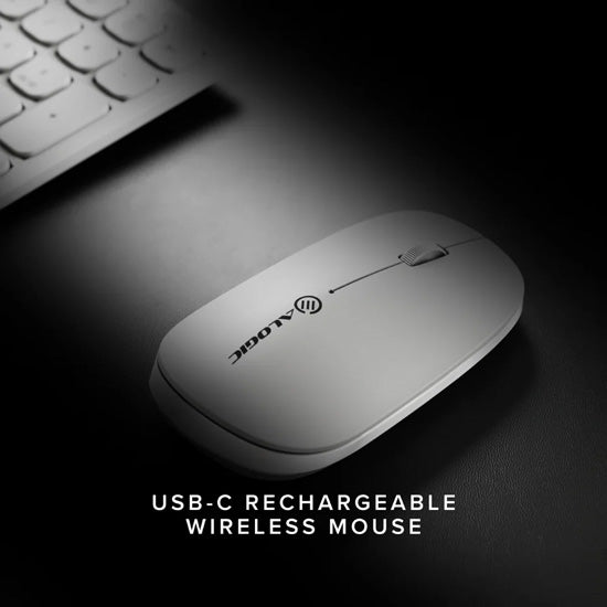 Echelon USB-C Rechargeable Wireless Mouse White