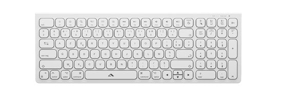 Echelon Compact USB-C Rechargeable Wireless AZERTY Keyboard White