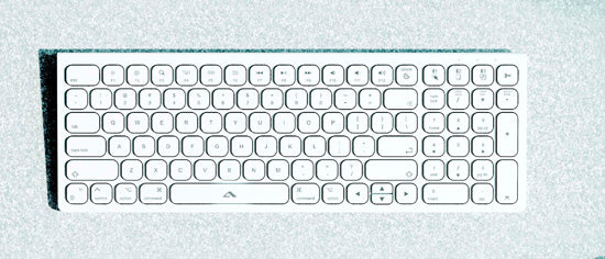 Echelon Compact USB-C Rechargeable Wireless AZERTY Keyboard White