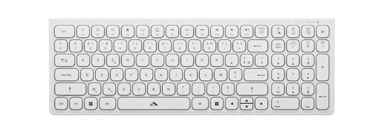 Echelon Compact USB-C Rechargeable Wireless AZERTY Keyboard White