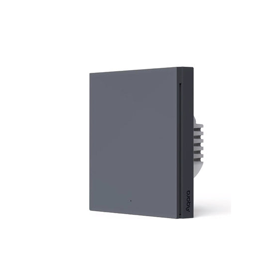 Smart Wall Switch H1 (no neutral, single rocker) Grey