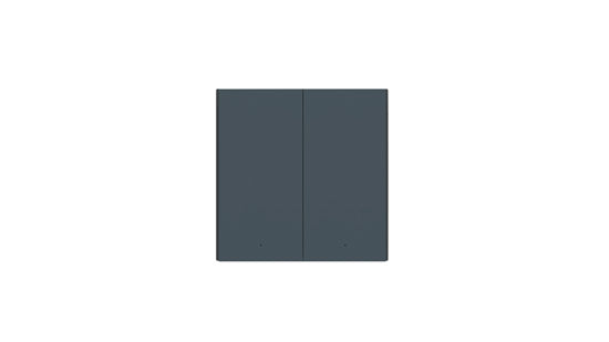 Smart Wall Switch H1 EU (No Neutral, Double Rocker) Grey