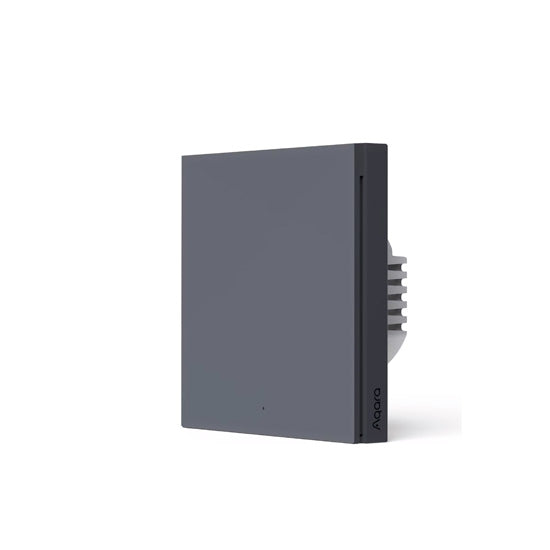 Smart Wall Switch H1 EU (With Neutral, Single Rocker) Grey