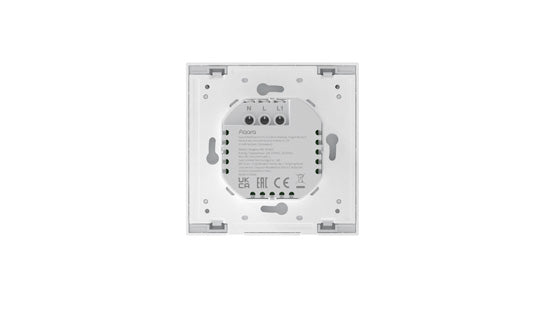 Smart Wall Switch H1 EU (With Neutral, Single Rocker) White