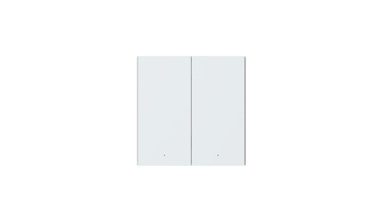 Smart Wall Switch H1 EU (With Neutral, Double Rocker) White
