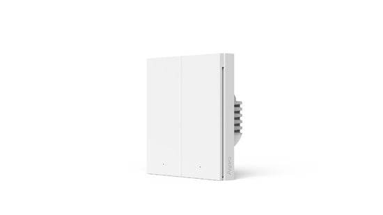 Smart Wall Switch H1 EU (With Neutral, Double Rocker) White