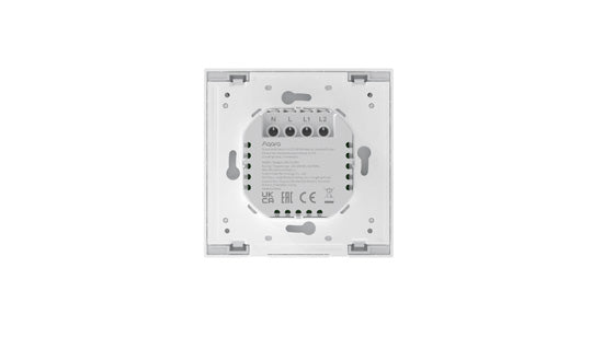 Smart Wall Switch H1 EU (With Neutral, Double Rocker) White