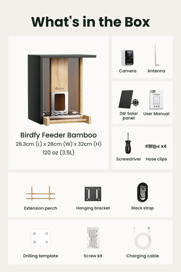 Feeder Bamboo AI and w/ Solar