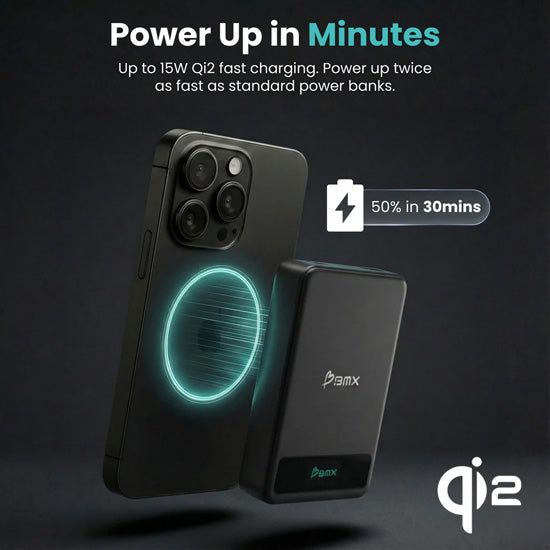 SolidSafe™ 10.000mAh Solid-State Magnetic Power Bank Black