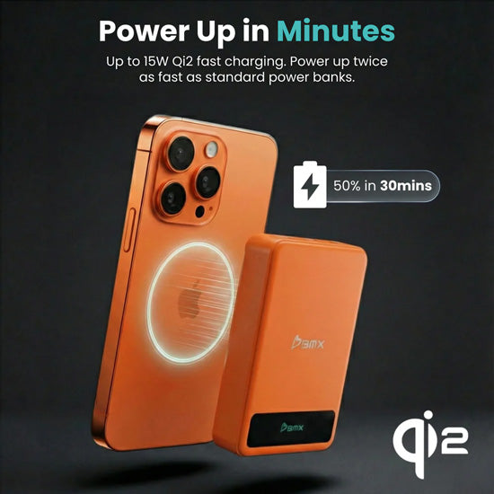 SolidSafe™ 10.000mAh Solid-State Magnetic Power Bank Orange