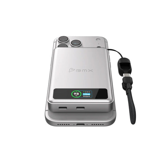 SolidSafe™ 10.000mAh Solid-State Magnetic Power Bank Silver