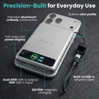 SolidSafe™ 10.000mAh Solid-State Magnetic Power Bank Silver