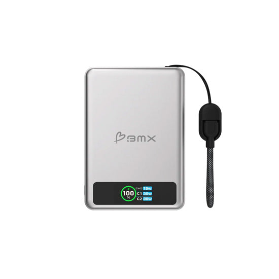 SolidSafe™ 10.000mAh Solid-State Magnetic Power Bank Silver