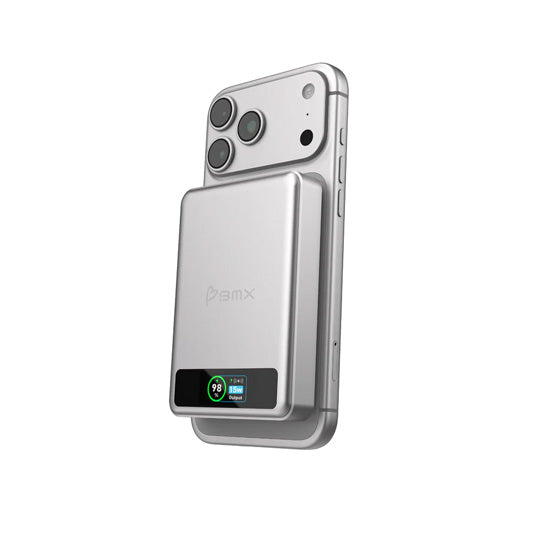 SolidSafe™ 10.000mAh Solid-State Magnetic Power Bank Silver
