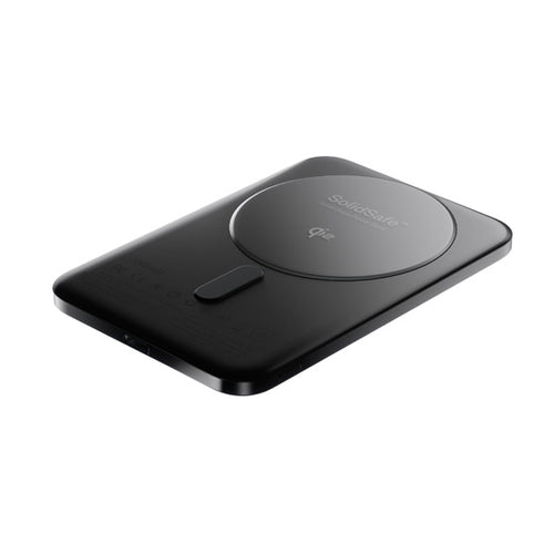 SolidSafe™ Air Titanium 5000mAh Qi2 Wireless Magnetic Power Bank Black