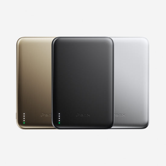 SolidSafe™ Air Titanium 5000mAh Qi2 Wireless Magnetic Power Bank Black