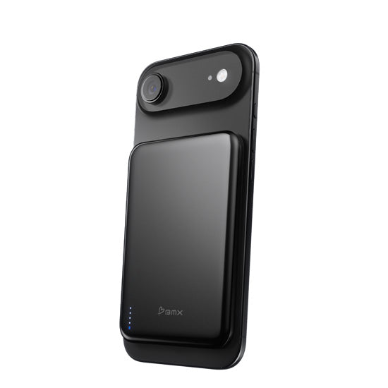 SolidSafe™ Air Titanium 5000mAh Qi2 Wireless Magnetic Power Bank Black