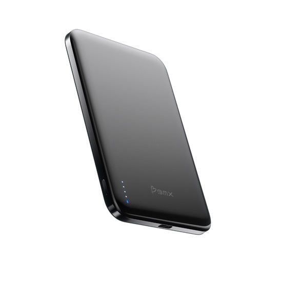 SolidSafe™ Air Titanium 5000mAh Qi2 Wireless Magnetic Power Bank Black