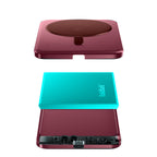 SolidSafe™ Air Titanium 5000mAh Qi2 Wireless Magnetic Power Bank Burgundy