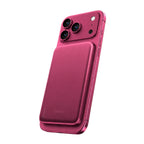 SolidSafe™ Air Titanium 5000mAh Qi2 Wireless Magnetic Power Bank Burgundy