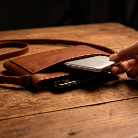 SolidSafe™ Air Titanium 5000mAh Qi2 Wireless Magnetic Power Bank Gold