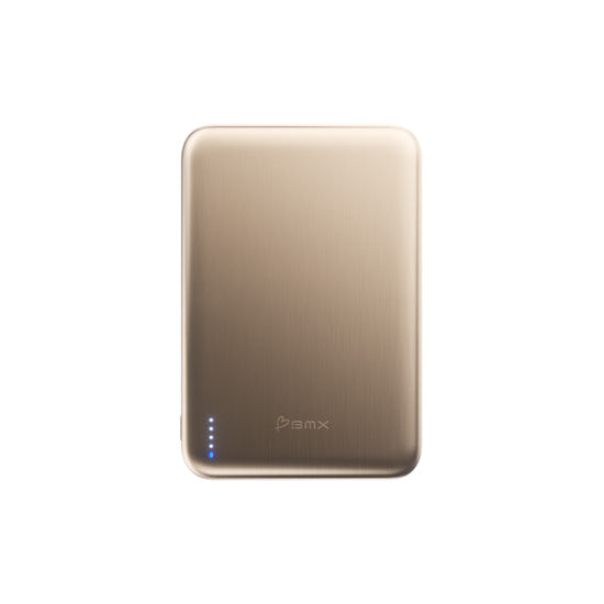 SolidSafe™ Air Titanium 5000mAh Qi2 Wireless Magnetic Power Bank Gold