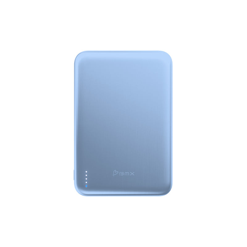 SolidSafe™ Air Titanium 5000mAh Qi2 Wireless Magnetic Power Bank Glacier