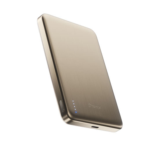 Magnetic Battery SolidSafe™ Air Titanium 10,000mAh Qi2.2 Gold