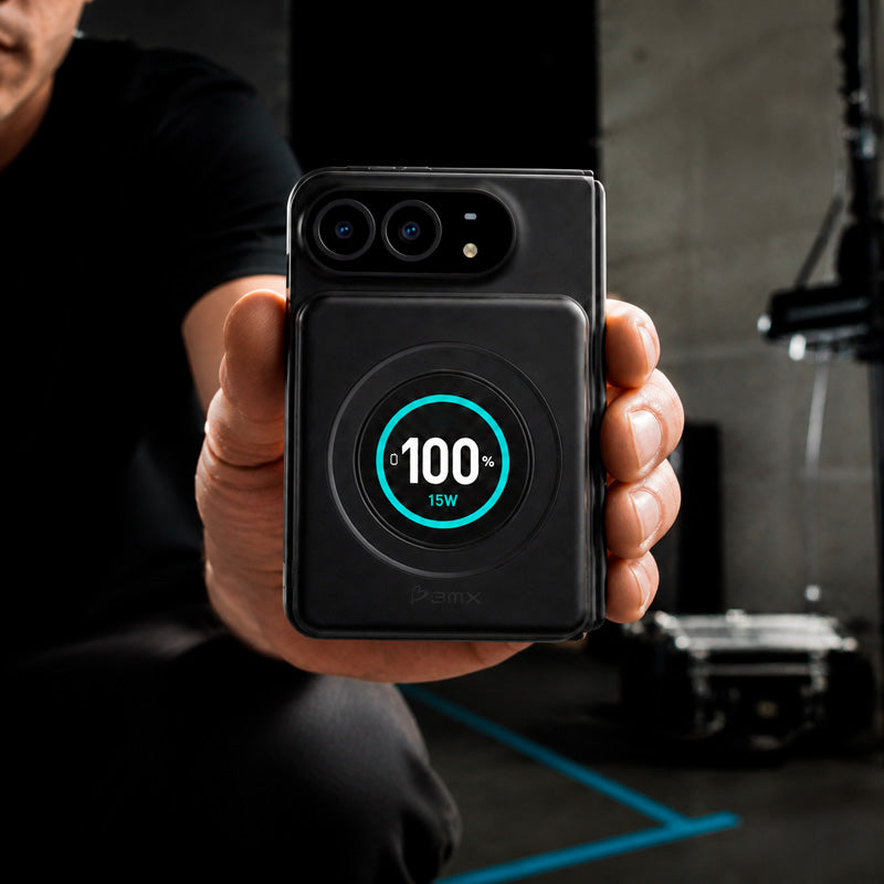 Magnetic Battery SolidSafe™ Duo CNC Aluminum 5,000mAh 15W Black