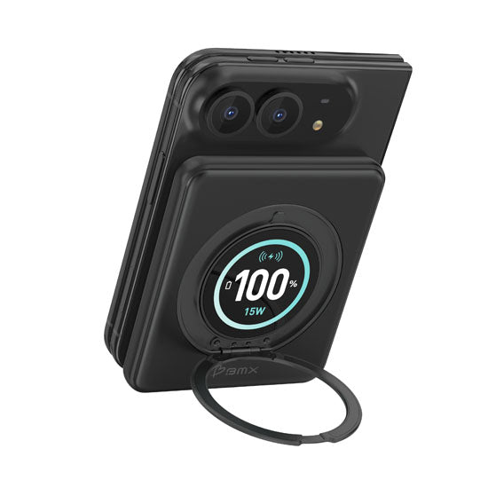 Magnetic Battery SolidSafe™ Duo CNC Aluminum 5,000mAh 15W Black