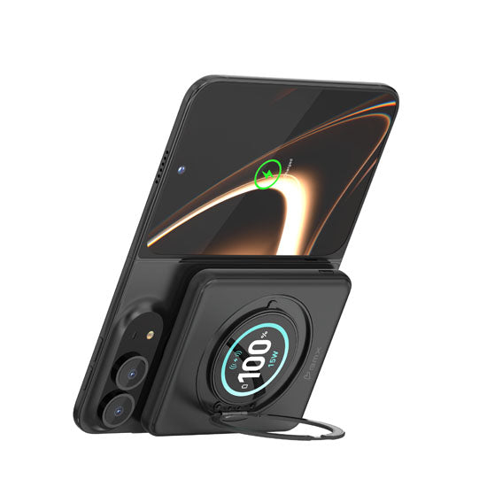 Magnetic Battery SolidSafe™ Duo CNC Aluminum 5,000mAh 15W Black