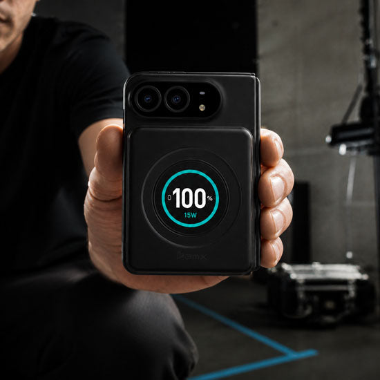 Magnetic Battery SolidSafe™ Duo CNC Aluminum 5,000mAh 15W Black