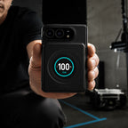 Magnetic Battery SolidSafe™ Duo CNC Aluminum 5,000mAh 15W Black