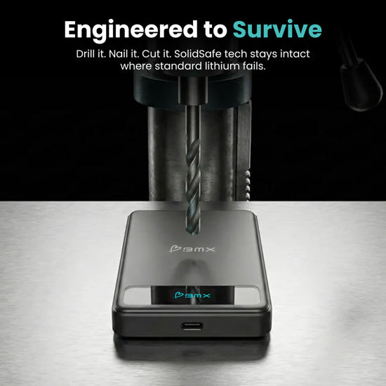 SolidSafe™ 5000mAh Solid-State Magnetic Power Bank Black