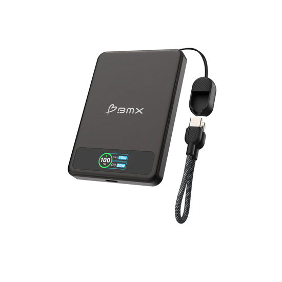 SolidSafe™ 5000mAh Solid-State Magnetic Power Bank Black