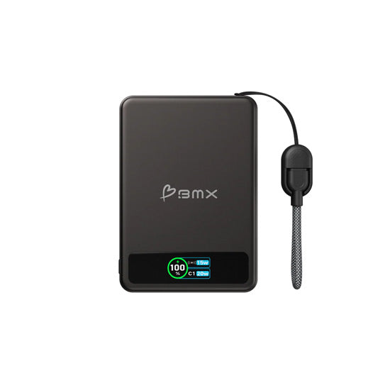 SolidSafe™ 5000mAh Solid-State Magnetic Power Bank Black