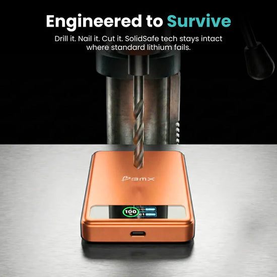 SolidSafe™ 5000mAh Solid-State Magnetic Power Bank Orange