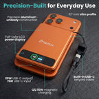 SolidSafe™ 5000mAh Solid-State Magnetic Power Bank Orange